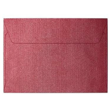 Galeria Papieru Pearl C6, 120 g/m2, červená - balení 10 ks boríték