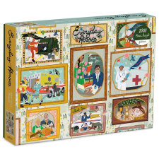 Galison mindennapi hősök puzzle - 1000 darabos puzzle, kirakós