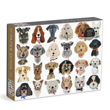  Galison papír kutyák puzzle 1000 darabos puzzle, kirakós