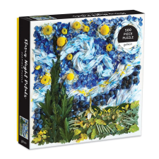 Galison Puzzle Csillagos éjszaka szirmokból 500 db puzzle, kirakós