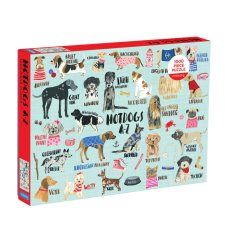 Galison Puzzle Hot dog A-Z 1000 db puzzle, kirakós