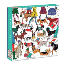 Galison téli kutyás puzzle - 500 darabos puzzle, kirakós