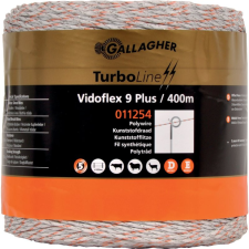 Gallagher villanypásztor zsinór Vidoflex 9 Turbo Plus 400 m 011254 elektromos állatriasztó