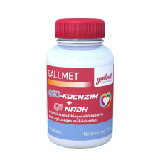  Gallmet Q10 koenzim + Q1 NADH tabletta a szív egészséges működéséhez 60 db vitamin és táplálékkiegészítő