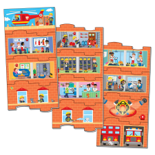 Galt tűztorony puzzle, 12 extra hosszú darab, JGC1005545 puzzle, kirakós