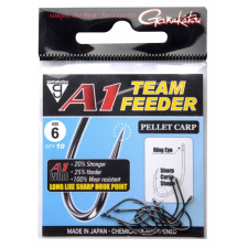 Gamakatsu A1 TEAM FEEDER EYED HOOKS PELLET CARP #6 horog