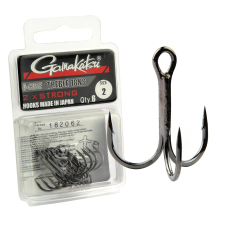 Gamakatsu Treble 18NS 2xStrong rablóhalas hármas horog, #6, 6db horog