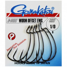  Gamakatsu Worm Offset horog 4/0 5db (146843-400) horog