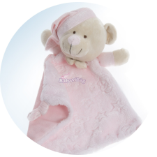  Gamberritos szundikendő plüss maci pink bébiplüss