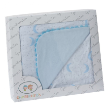 Gamberritos takaró pamut 80x80cm hold kék 10799 babaágynemű, babapléd