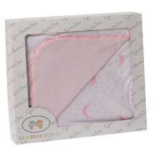 Gamberritos takaró pamut 80x80cm hold rózsaszín 10799 babaágynemű, babapléd