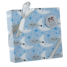  Gamberritos takaró - wellsoft 80x110cm hold/felhõ kék 10730 babaágynemű, babapléd