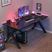 Gamer asztal minőségi íróasztal fekete 120x60x75 cm OTK-B1 íróasztal
