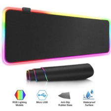  Gamer egérpad RGB LED világítással asztali számítógép kellék
