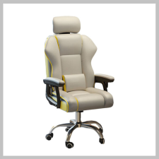 Gamer Elegance lábtartós szék szürke holm8093 forgószék