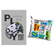 Gamer Gamer polár takaró és párna szett, 2 részes (Rep Eat) lakástextília