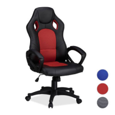 Gamer szék basic - piros forgószék