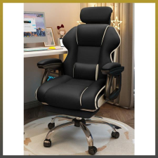  GamerElegance lábtartós szék fekete holm8091 forgószék