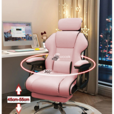 GamerElegance lábtartós szék - Pink forgószék