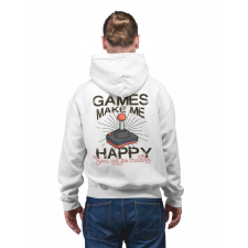  Games make me happy - Unisex Zipzáros Pulóver női pulóver, kardigán