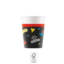 Gaming Party papír pohár 8 db-os 200 ml FSC party kellék