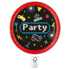  Gaming Party papírtányér 8 db-os 20 cm FSC party kellék