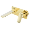 Gamma Cubic falra szerelhető mosdó csaptelep arany, beépíthető
