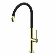 Gamma Flex Slim konyhai csaptelep fekete-arany, beépíthető csaptelep