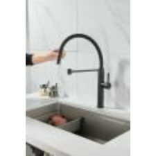 Gamma Full Pro konyhai csaptelep fekete, beépíthető csaptelep