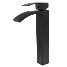 Gamma Kaskada magasított mosdó csaptelep fekete, beépíthető csaptelep