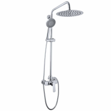 Gamma Tony esőztető zuhanyszett kerek zuhanyfejjel króm, beépíthető csaptelep