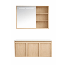 Gamma Toscana fürdőszobai szett 100x47 cm világos barna, beépíthető fürdőszoba bútor