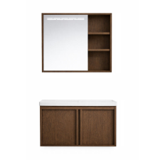 Gamma Toscana fürdőszobai szett 60x47 cm sötét barna, beépíthető fürdőszoba bútor