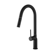 Gamma Vera konyhai csaptelep fekete, beépíthető csaptelep