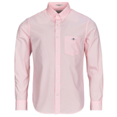 Gant Hosszú ujjú ingek REG CLASSIC POPLIN STRIPE SHIRT Rózsaszín EU L