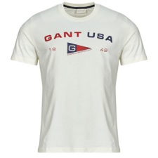Gant Rövid ujjú pólók GRAPHIC SS T-SHIRT Fehér EU L férfi póló