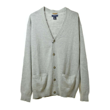 Gant szürke férfi kardigán – 2XL férfi pulóver, kardigán