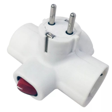 GAO 0794H 250V Elosztó 3 aljzatos - Fehér hosszabbító, elosztó