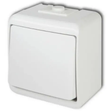 GAO 22181 Aquastar 2 pólusú kapcsoló, fehér IP44 villanyszerelés