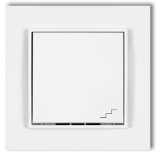 GAO 4102H MINI váltókapcsoló, kerettel, fehér színben villanyszerelés