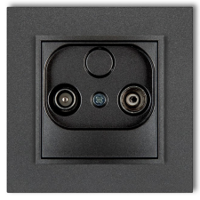 GAO 4123H MINI TV aljzat (vég 2dB), kerettel, metál grafit színben villanyszerelés