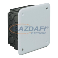 GAO 5353H Perforált műanyag kötődoboz fedéllel 80*80*50 IP20 villanyszerelés