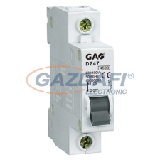 GAO 5911H Kismegszakító 1P 25A C, 4,5kA, fehér villanyszerelés