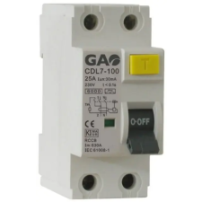 GAO 5925H Fi relé 2P 40A 300mA, fehér villanyszerelés