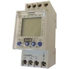 GAO 8138H Időkapcsoló, digitális, heti, DIN sínre 2 modulos , 2 csatornás villanyszerelés