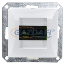 GAO 8737H OPAL süllyesztett dupla LAN/telefon aljzat RJ-45 keret nélkül, fehér villanyszerelés