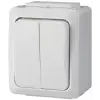 GAO 9850H "It water" kültéri csillárkapcsoló, falon kívüli, IP54, fehér, 250V, 10A