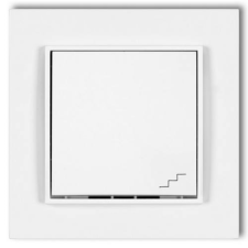 GAO MINI váltókapcsoló kerettel fehér 4102H villanyszerelés