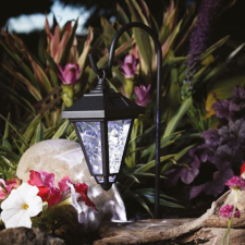 Garden Of Eden LED-es szolár lámpa - kandeláber - 80 cm - hidegfehér kültéri világítás