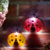 Garden Of Eden LED-es szolár lámpa - katica - hidegfehér - sárga / piros - 100 x 88 x 60 mm - 2 db / csomag